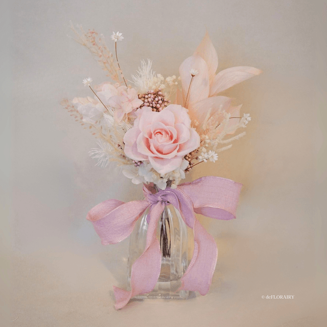 Blush Whimsy | Preserved Rose in Vase | Next-Day Flower Delivery in Bristol | UK-Wide Delivery