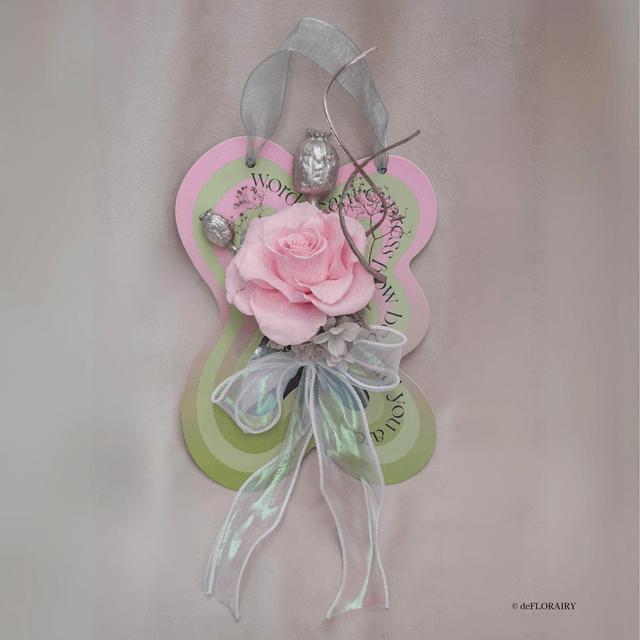 Pink: Words Can't Express How Beautiful You Are | Keepsake Flower Card | Next-Day Flower Delivery in Bristol | UK-Wide Delivery