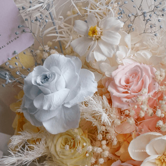 Standard Preserved Rose Bouquet | Mixed Pastel Flowers | Next-Day Flower Delivery in Bristol | UK-Wide Delivery