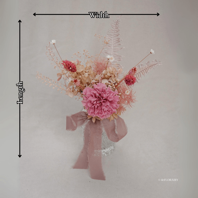 Thulian Pink | Preserved Carnation in Vase | Next-Day Flower Delivery in Bristol | UK-Wide Delivery