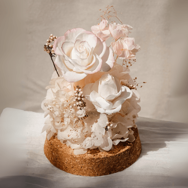 Sakura Whisper | Preserved Flower Glass Dome | Next-Day Flower Delivery in Bristol | UK-Wide Delivery