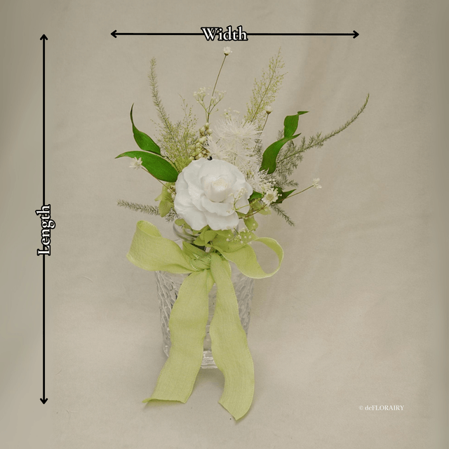 Pearl Gleam | Preserved Rose in Vase | Next-Day Flower Delivery in Bristol | UK-Wide Delivery