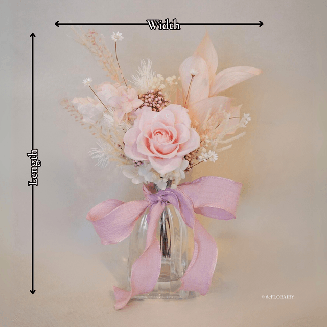 Blush Whimsy | Preserved Rose in Vase | Next-Day Flower Delivery in Bristol | UK-Wide Delivery