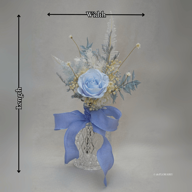 Serene Bloom | Preserved Rose in Vase | Next-Day Flower Delivery in Bristol | UK-Wide Delivery