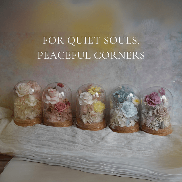 Serene Bloom | Preserved Flower Glass Dome | Next-Day Flower Delivery in Bristol | UK-Wide Delivery