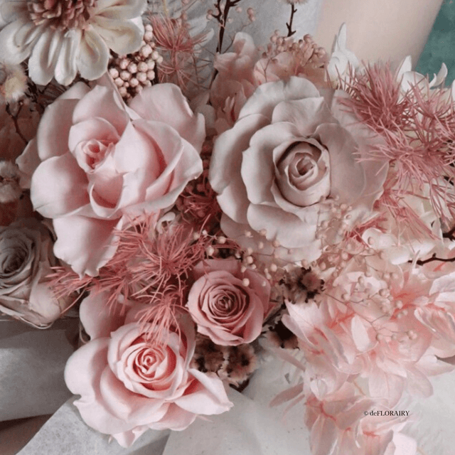 Preserved Rose Bouquet | Pink Flowers | Next-Day Flower Delivery in Bristol | UK-Wide Delivery
