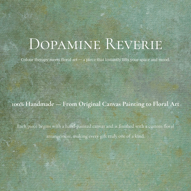 Dopamine Reverie | Preserved Flower Gift | 3D Flower Canvas | One-of-a-Kind Artwork