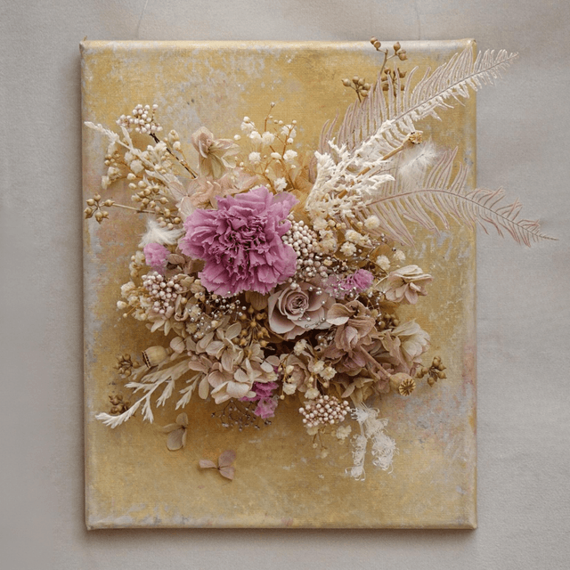 Lavender Rust | Preserved Flower Gift | 3D Flower Canvas | One-of-a-Kind Artwork